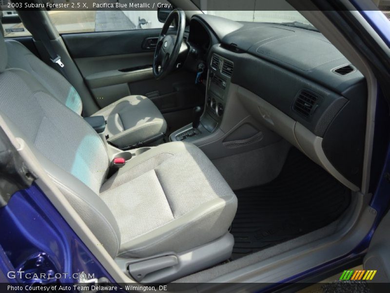 Pacifica Blue Metallic / Gray 2003 Subaru Forester 2.5 X