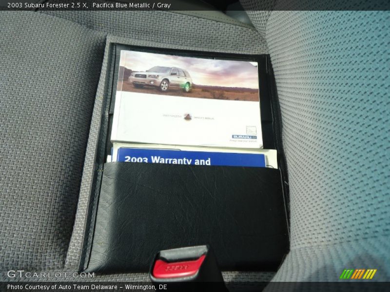 Pacifica Blue Metallic / Gray 2003 Subaru Forester 2.5 X