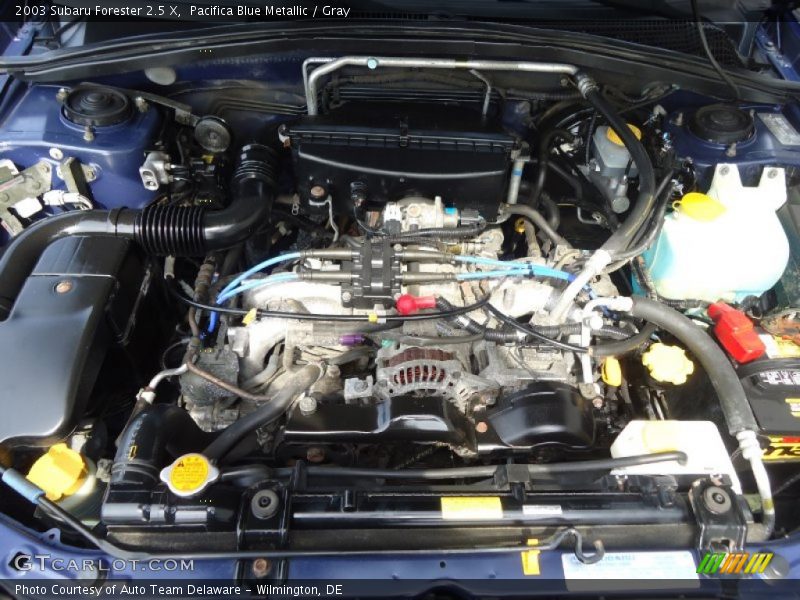 Pacifica Blue Metallic / Gray 2003 Subaru Forester 2.5 X
