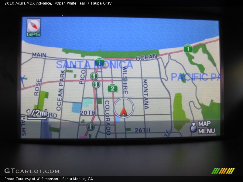 Navigation of 2010 MDX Advance