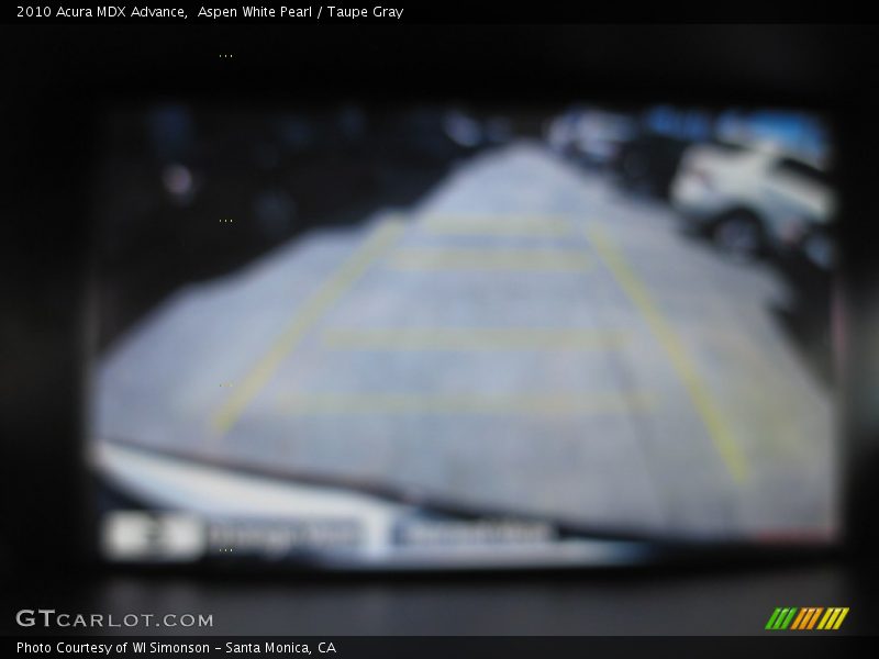 Aspen White Pearl / Taupe Gray 2010 Acura MDX Advance