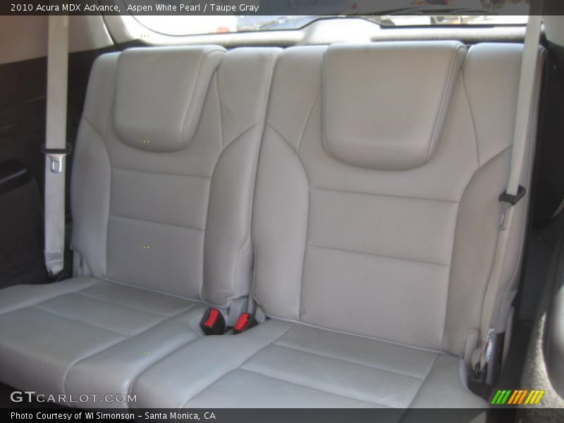 Aspen White Pearl / Taupe Gray 2010 Acura MDX Advance