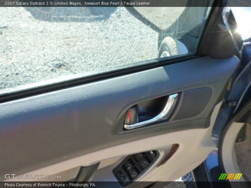 Newport Blue Pearl / Taupe Leather 2007 Subaru Outback 2.5i Limited Wagon