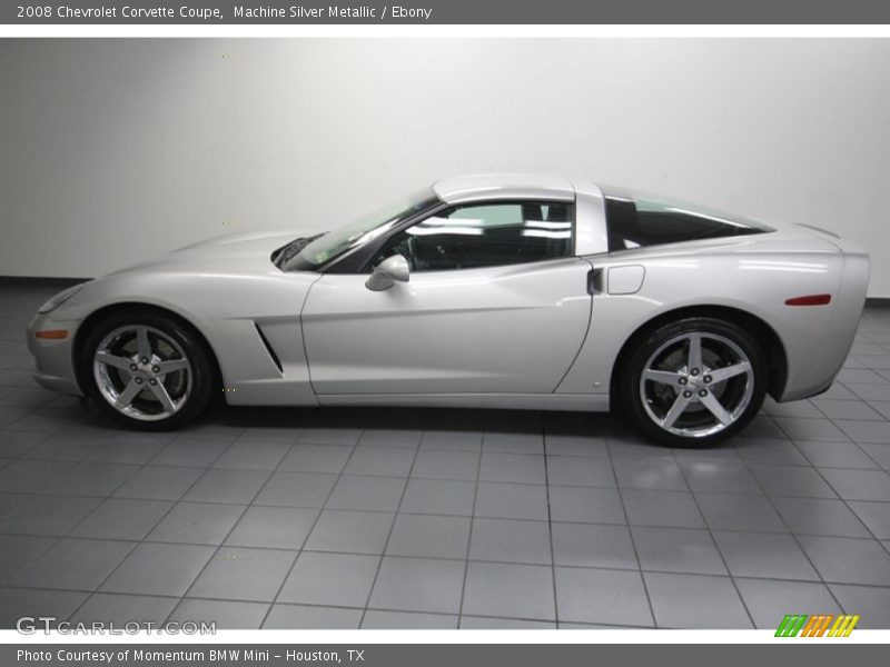 Machine Silver Metallic / Ebony 2008 Chevrolet Corvette Coupe