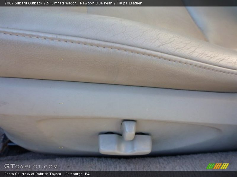 Newport Blue Pearl / Taupe Leather 2007 Subaru Outback 2.5i Limited Wagon