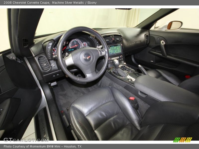 Machine Silver Metallic / Ebony 2008 Chevrolet Corvette Coupe