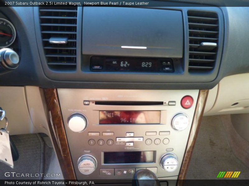 Newport Blue Pearl / Taupe Leather 2007 Subaru Outback 2.5i Limited Wagon