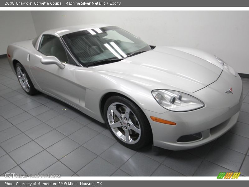 Machine Silver Metallic / Ebony 2008 Chevrolet Corvette Coupe