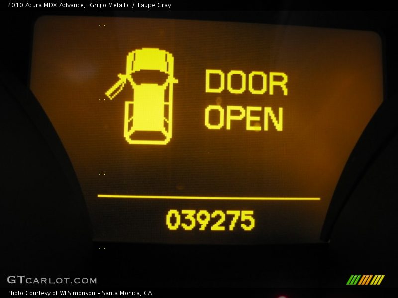 Grigio Metallic / Taupe Gray 2010 Acura MDX Advance