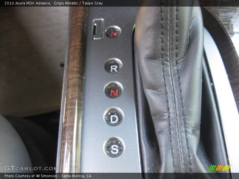 Grigio Metallic / Taupe Gray 2010 Acura MDX Advance