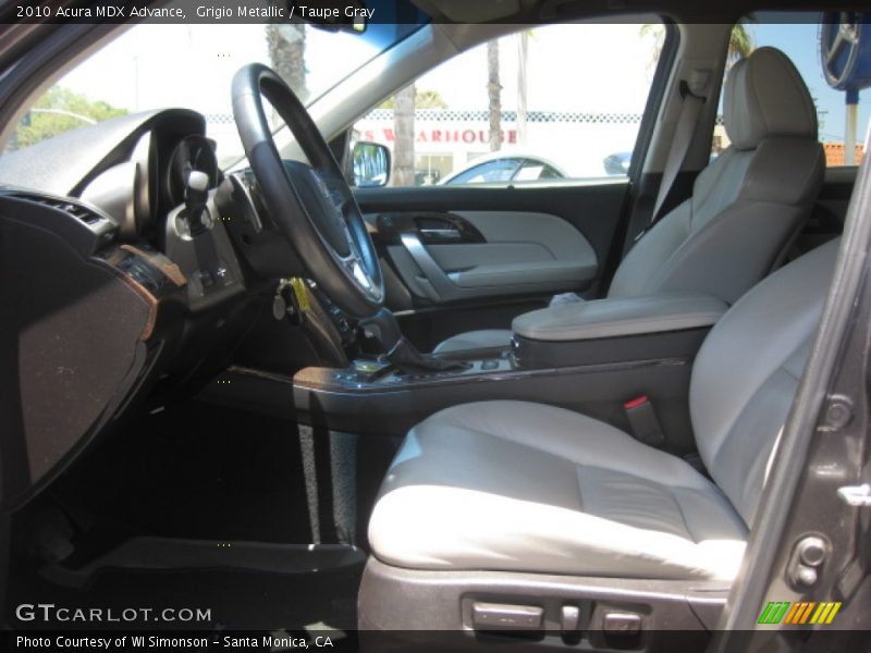 Grigio Metallic / Taupe Gray 2010 Acura MDX Advance