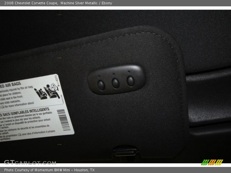 Machine Silver Metallic / Ebony 2008 Chevrolet Corvette Coupe