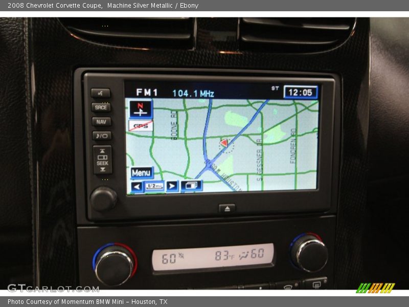 Machine Silver Metallic / Ebony 2008 Chevrolet Corvette Coupe