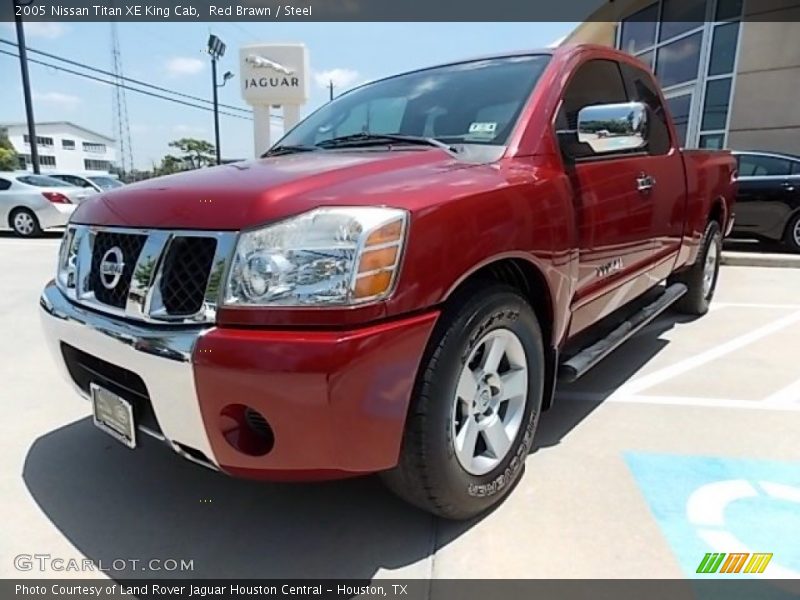 Red Brawn / Steel 2005 Nissan Titan XE King Cab