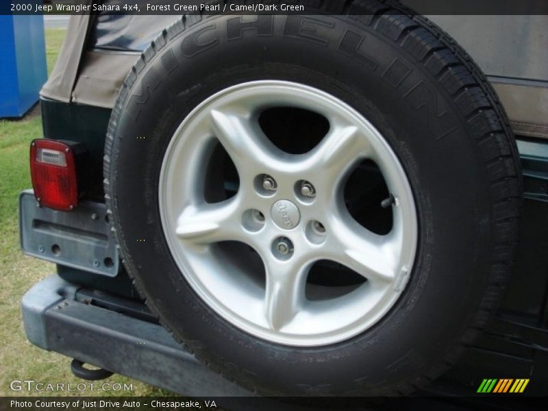 Forest Green Pearl / Camel/Dark Green 2000 Jeep Wrangler Sahara 4x4