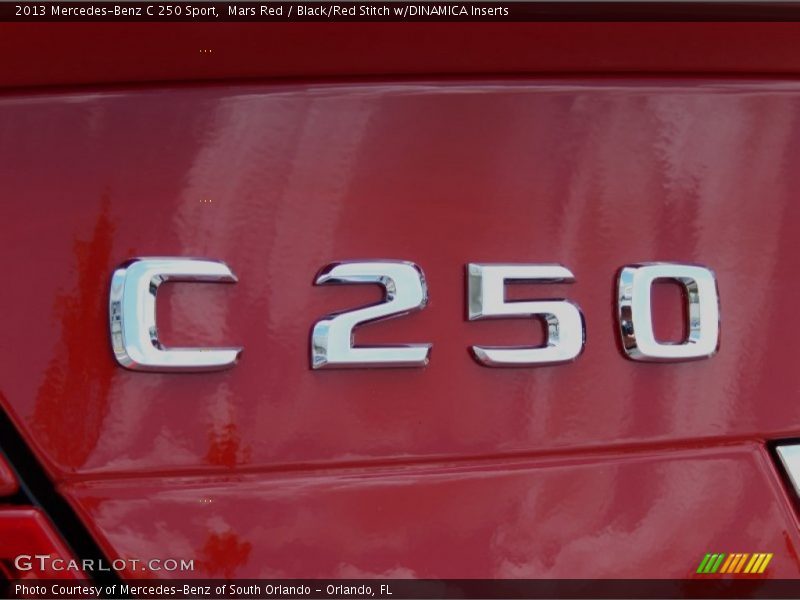 Mars Red / Black/Red Stitch w/DINAMICA Inserts 2013 Mercedes-Benz C 250 Sport