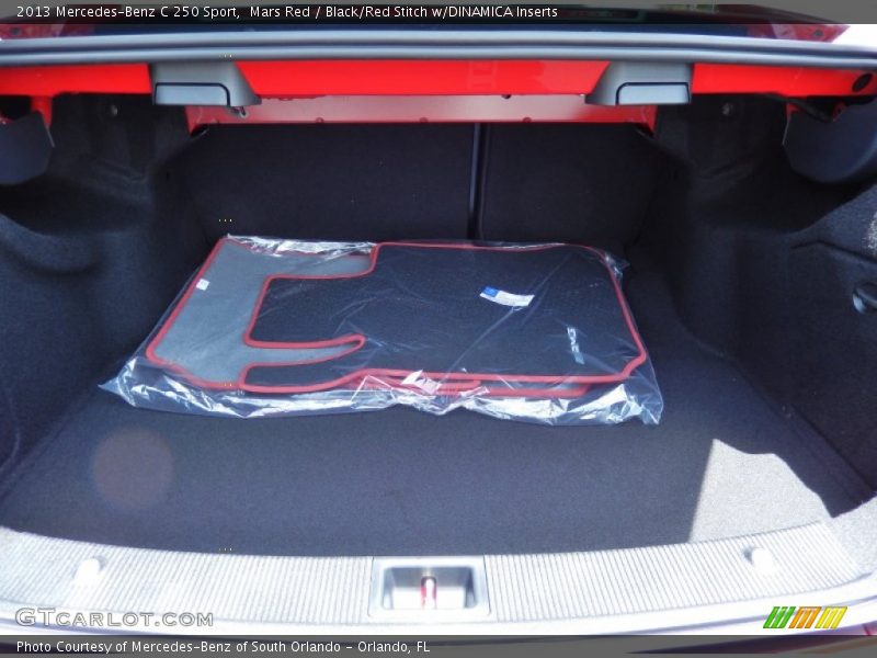 Mars Red / Black/Red Stitch w/DINAMICA Inserts 2013 Mercedes-Benz C 250 Sport