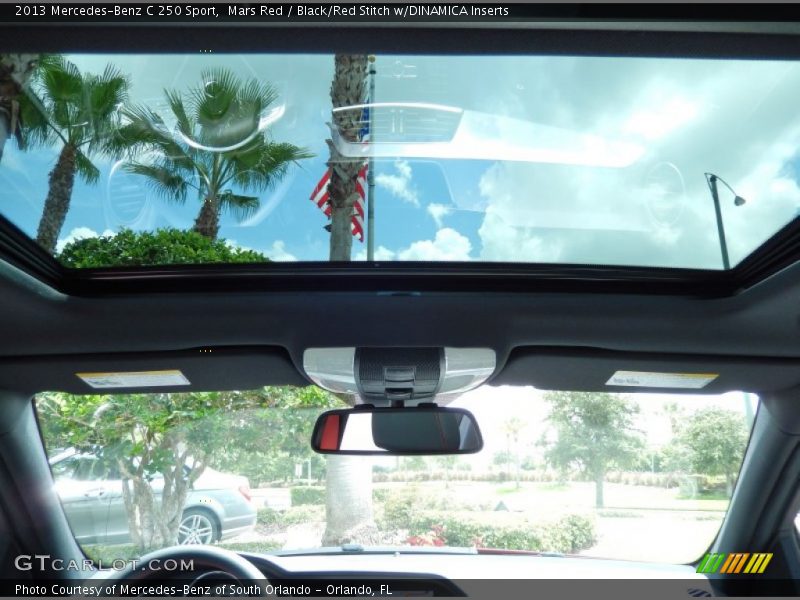 Mars Red / Black/Red Stitch w/DINAMICA Inserts 2013 Mercedes-Benz C 250 Sport
