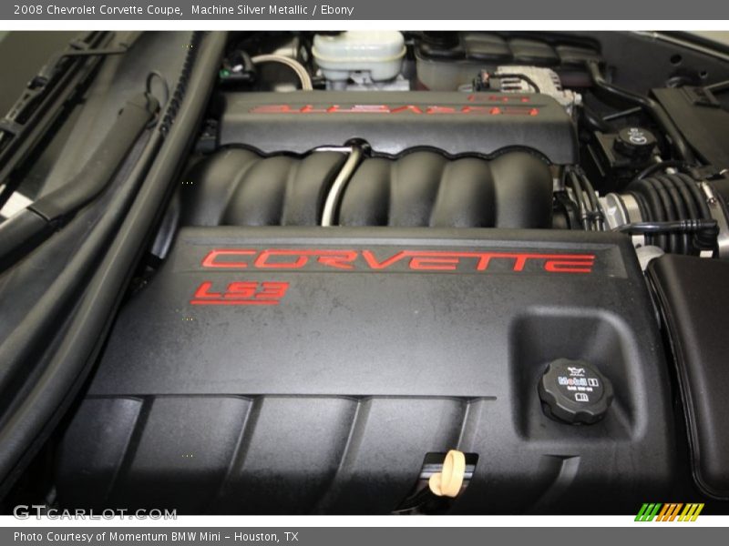 Machine Silver Metallic / Ebony 2008 Chevrolet Corvette Coupe