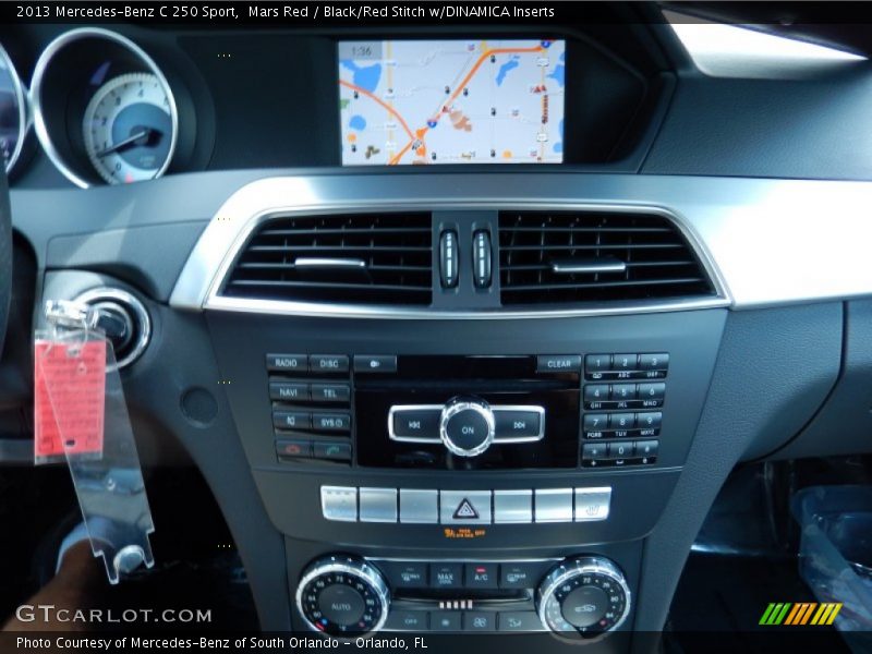 Mars Red / Black/Red Stitch w/DINAMICA Inserts 2013 Mercedes-Benz C 250 Sport