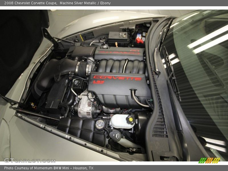 Machine Silver Metallic / Ebony 2008 Chevrolet Corvette Coupe