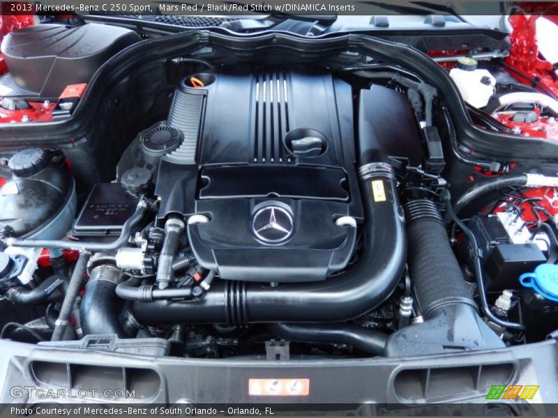 Mars Red / Black/Red Stitch w/DINAMICA Inserts 2013 Mercedes-Benz C 250 Sport