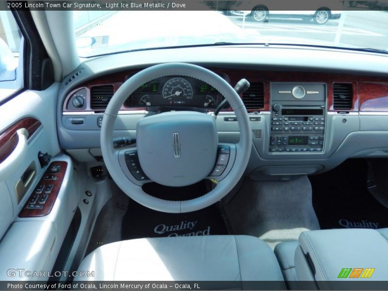 Dashboard of 2005 Town Car Signature