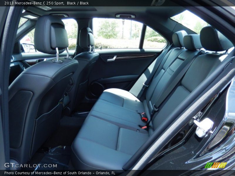 Rear Seat of 2013 C 250 Sport