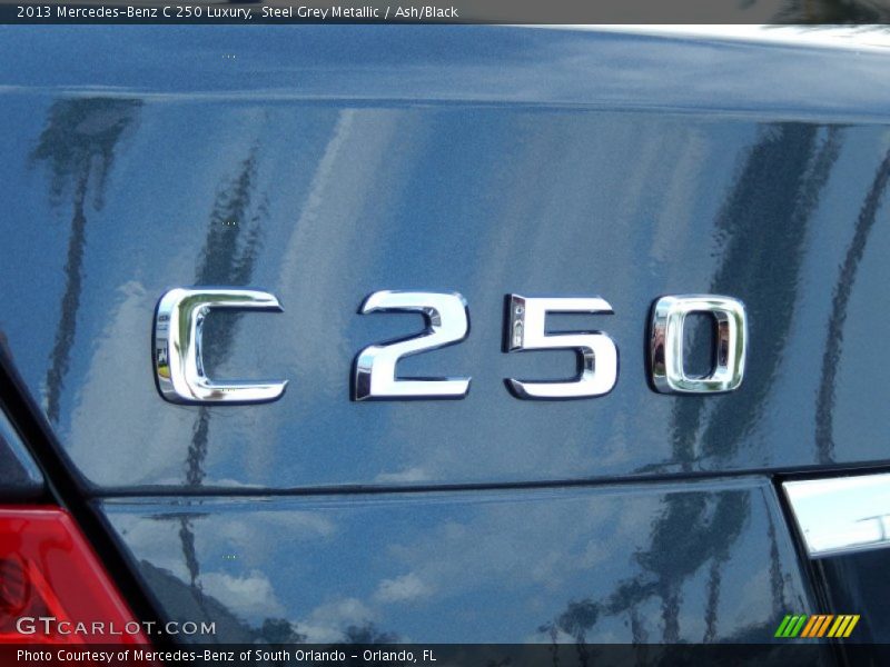 Steel Grey Metallic / Ash/Black 2013 Mercedes-Benz C 250 Luxury