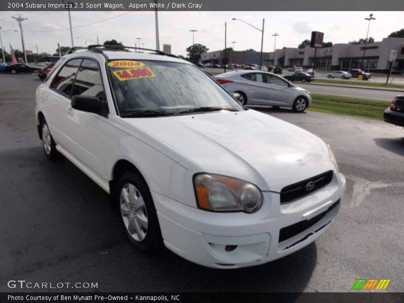 Aspen White / Dark Gray 2004 Subaru Impreza 2.5 Sport Wagon