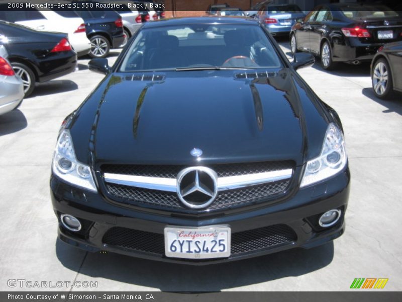 Black / Black 2009 Mercedes-Benz SL 550 Roadster