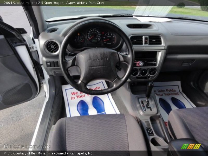 Aspen White / Dark Gray 2004 Subaru Impreza 2.5 Sport Wagon