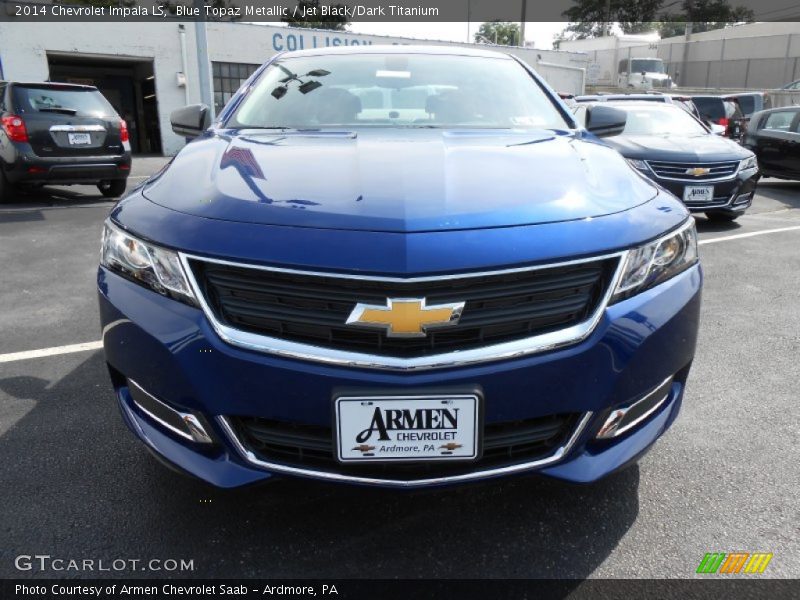 Blue Topaz Metallic / Jet Black/Dark Titanium 2014 Chevrolet Impala LS