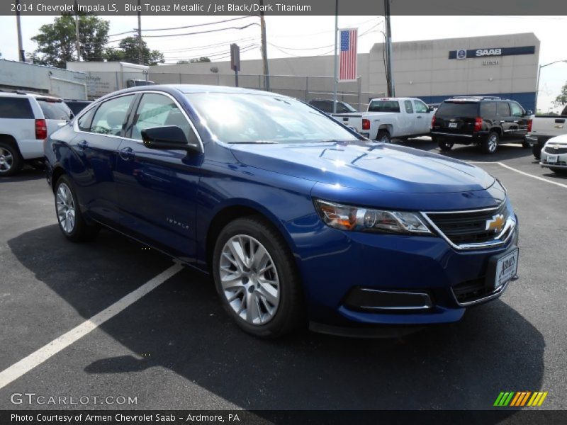 Blue Topaz Metallic / Jet Black/Dark Titanium 2014 Chevrolet Impala LS