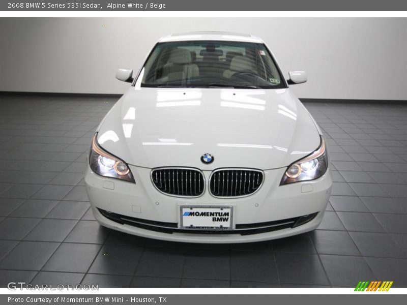 Alpine White / Beige 2008 BMW 5 Series 535i Sedan