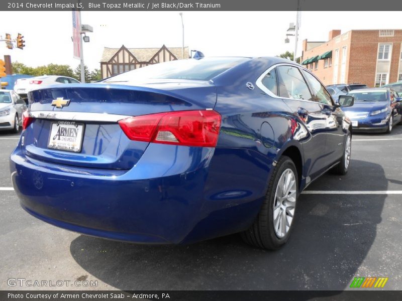 Blue Topaz Metallic / Jet Black/Dark Titanium 2014 Chevrolet Impala LS