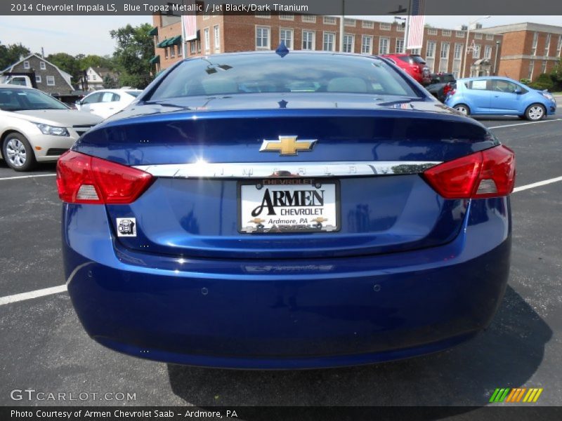Blue Topaz Metallic / Jet Black/Dark Titanium 2014 Chevrolet Impala LS