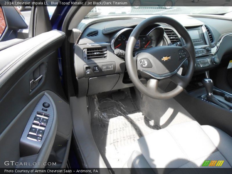 Blue Topaz Metallic / Jet Black/Dark Titanium 2014 Chevrolet Impala LS