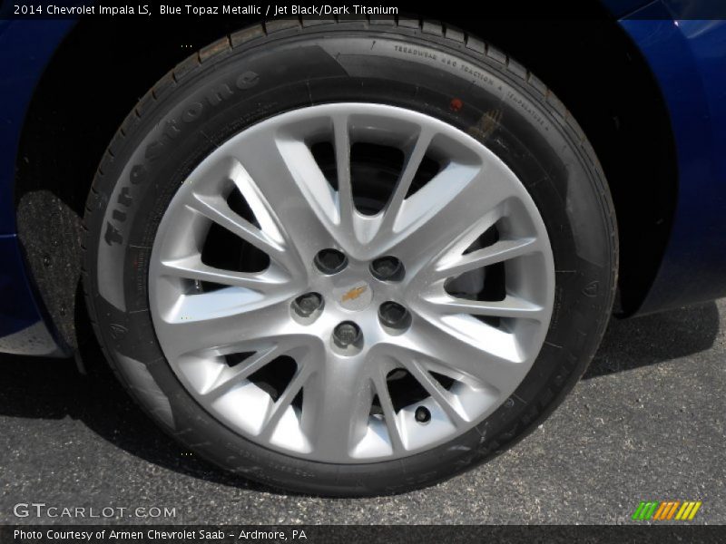 Blue Topaz Metallic / Jet Black/Dark Titanium 2014 Chevrolet Impala LS