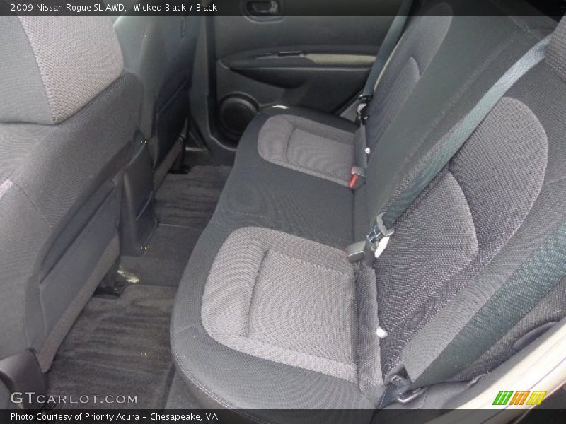 Wicked Black / Black 2009 Nissan Rogue SL AWD