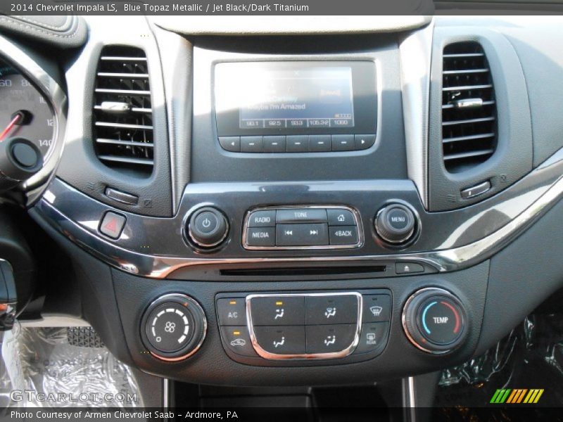 Blue Topaz Metallic / Jet Black/Dark Titanium 2014 Chevrolet Impala LS