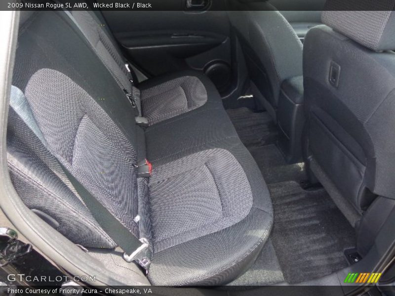 Wicked Black / Black 2009 Nissan Rogue SL AWD