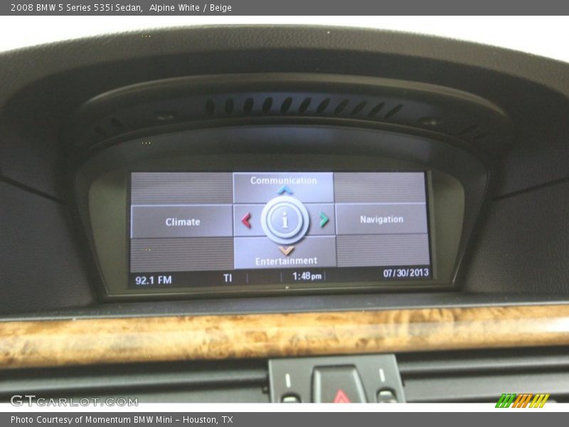 Alpine White / Beige 2008 BMW 5 Series 535i Sedan