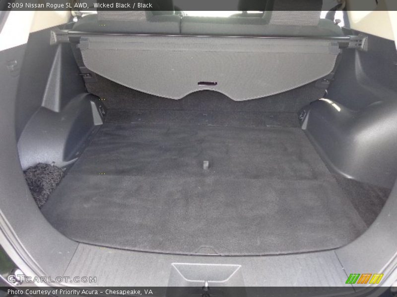 Wicked Black / Black 2009 Nissan Rogue SL AWD