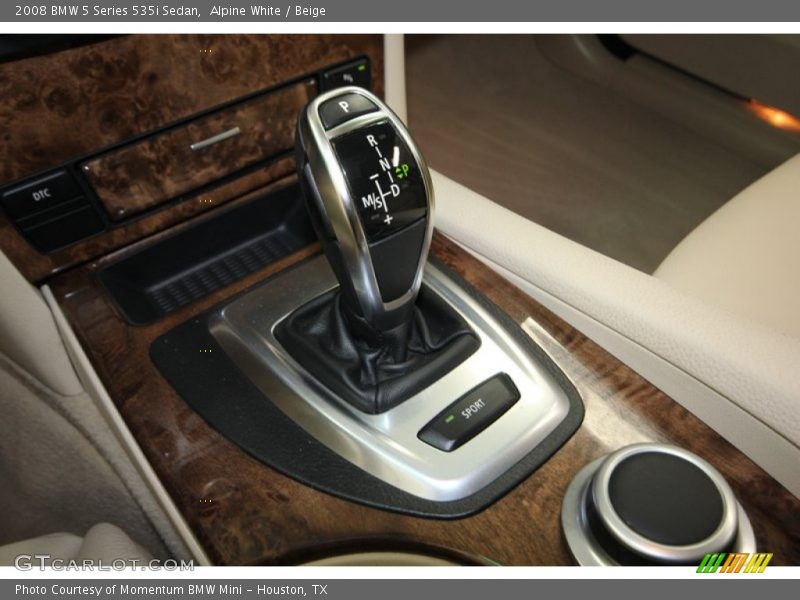 Alpine White / Beige 2008 BMW 5 Series 535i Sedan