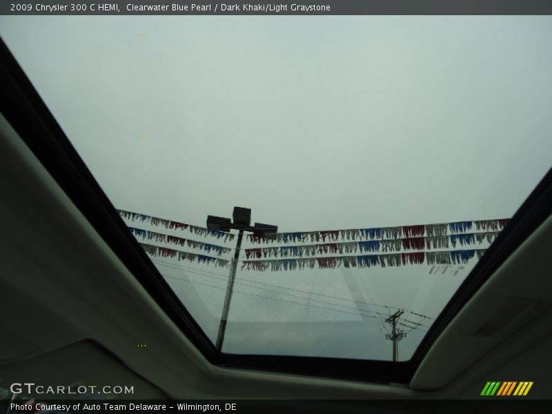 Clearwater Blue Pearl / Dark Khaki/Light Graystone 2009 Chrysler 300 C HEMI