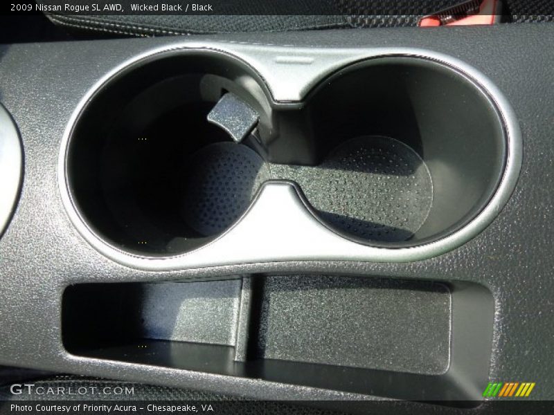 Wicked Black / Black 2009 Nissan Rogue SL AWD