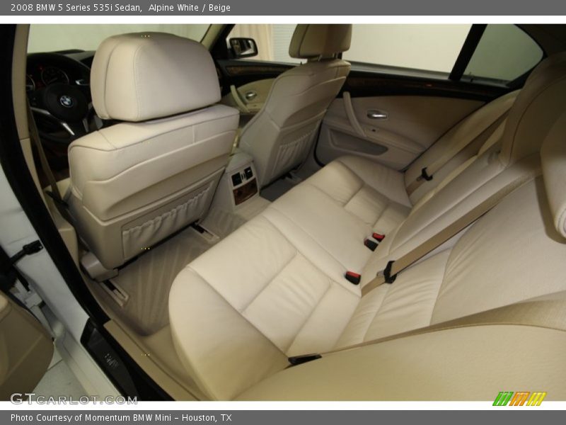 Alpine White / Beige 2008 BMW 5 Series 535i Sedan