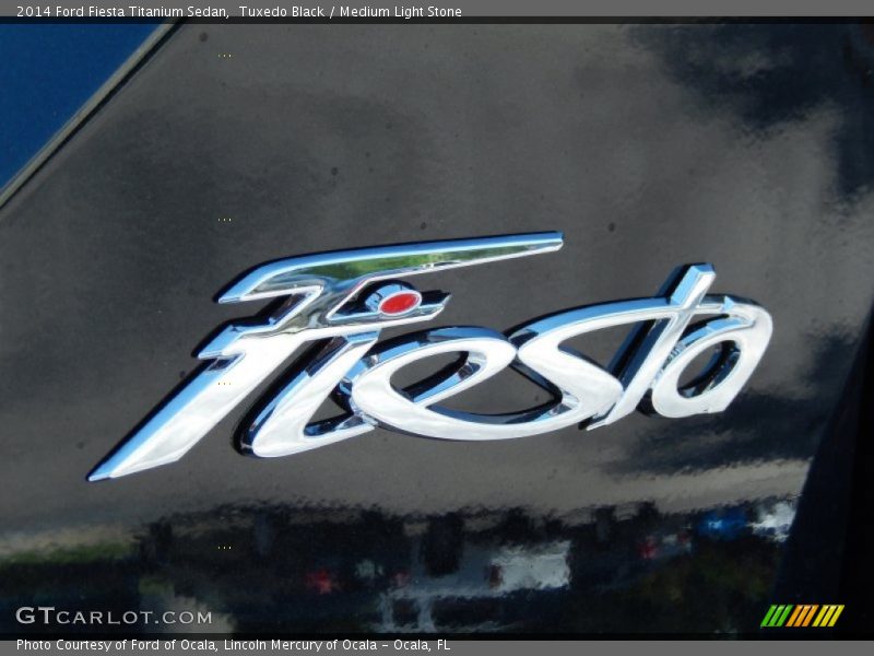 Tuxedo Black / Medium Light Stone 2014 Ford Fiesta Titanium Sedan