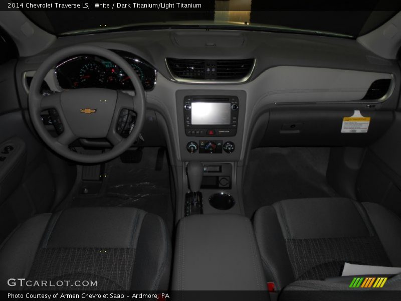 White / Dark Titanium/Light Titanium 2014 Chevrolet Traverse LS